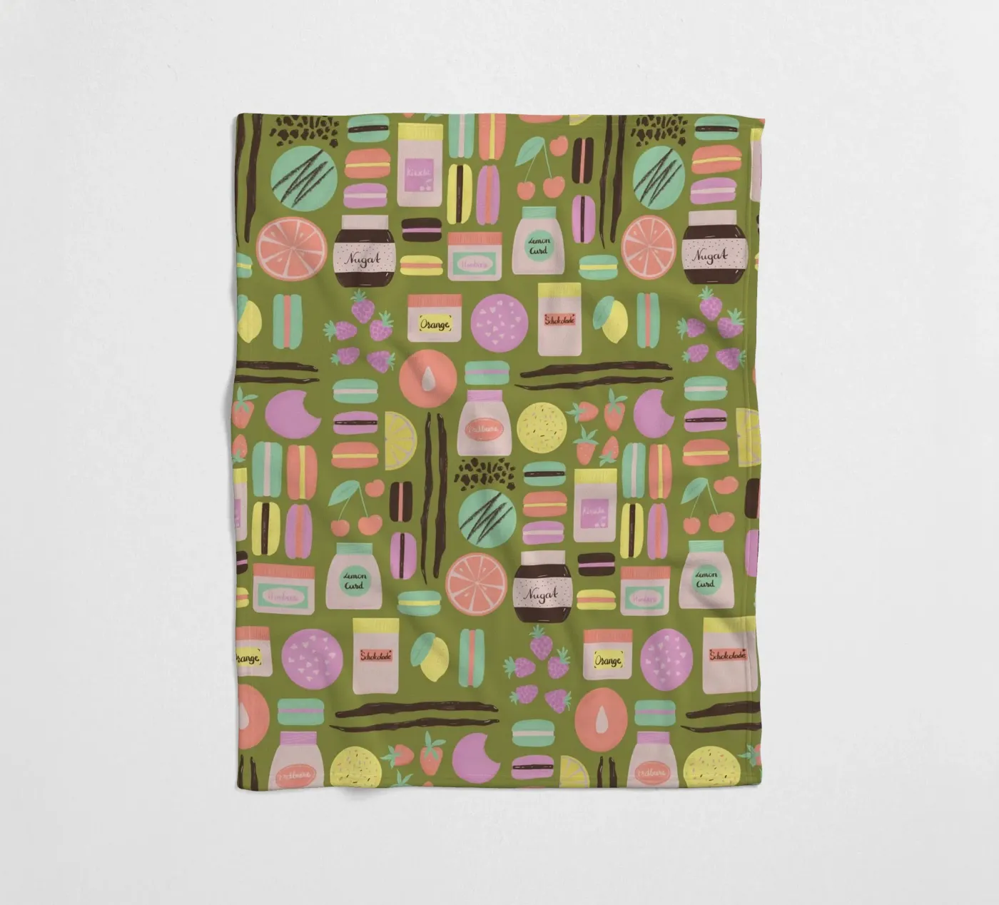 Macarons Fleecedecke von nicigabrieldesigns