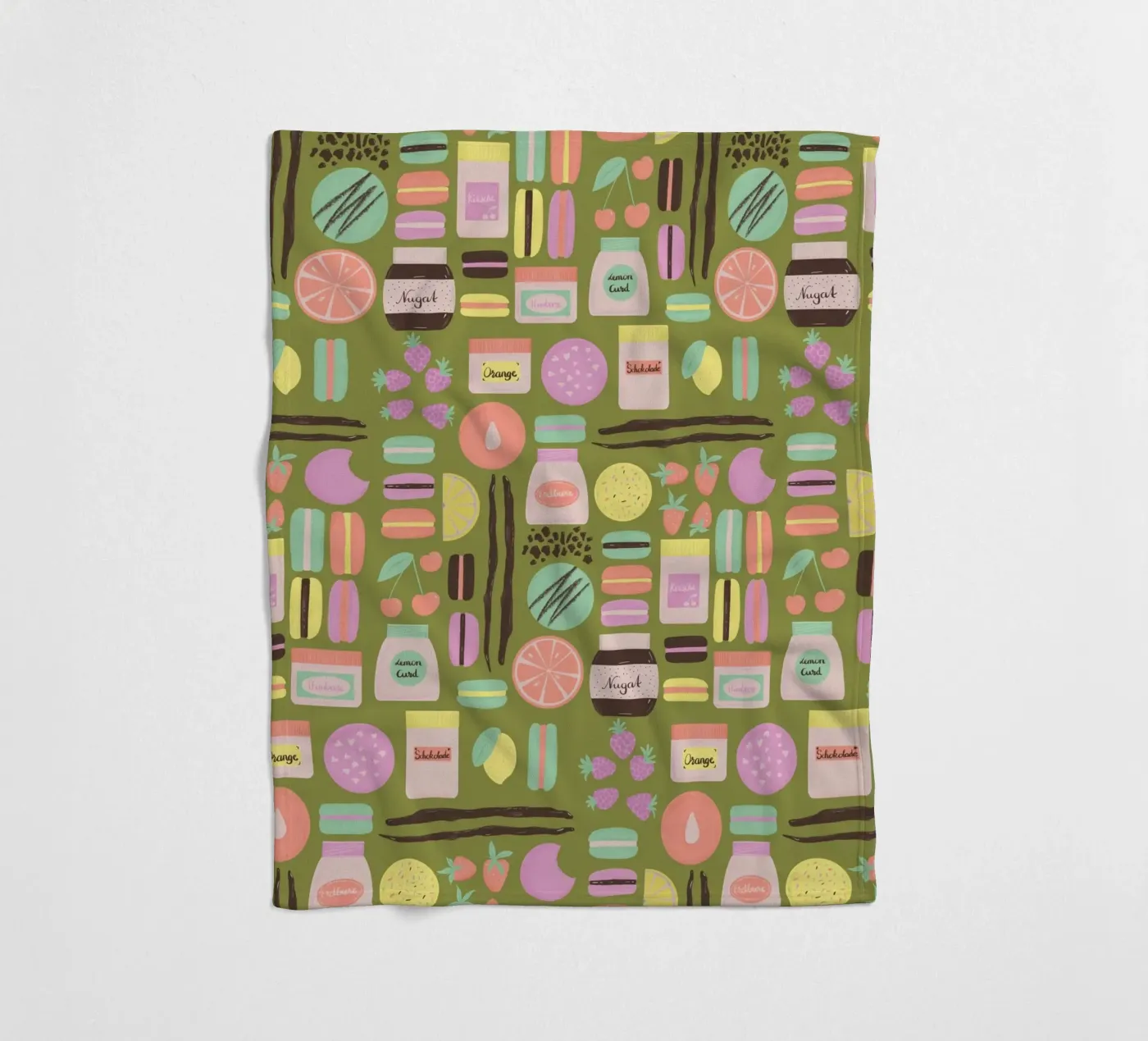 Macarons Fleecedecke von nicigabrieldesigns