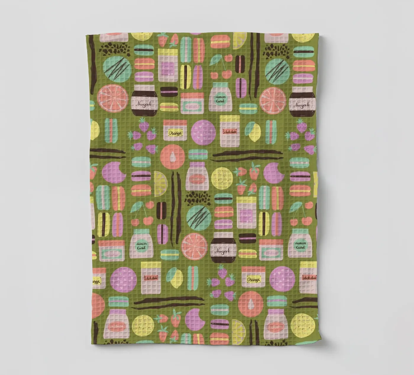 Macarons Geschirrtuch von nicigabrieldesigns