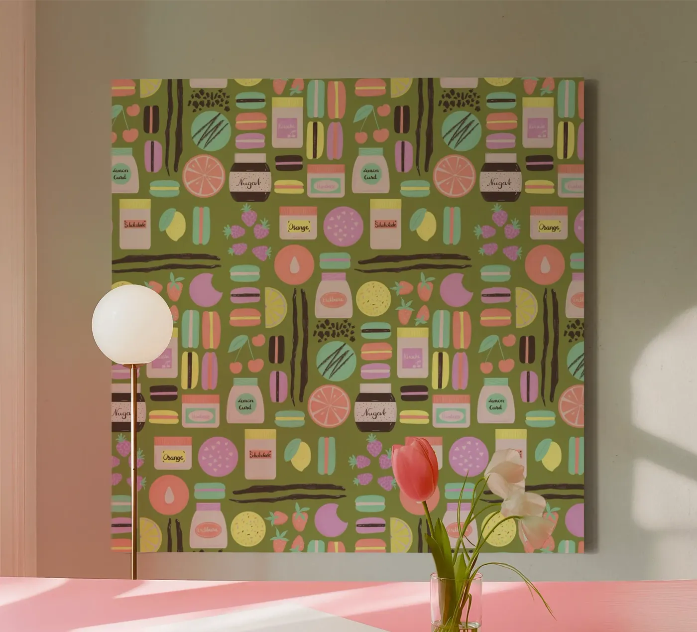 Macarons canvas by nicigabrieldesigns