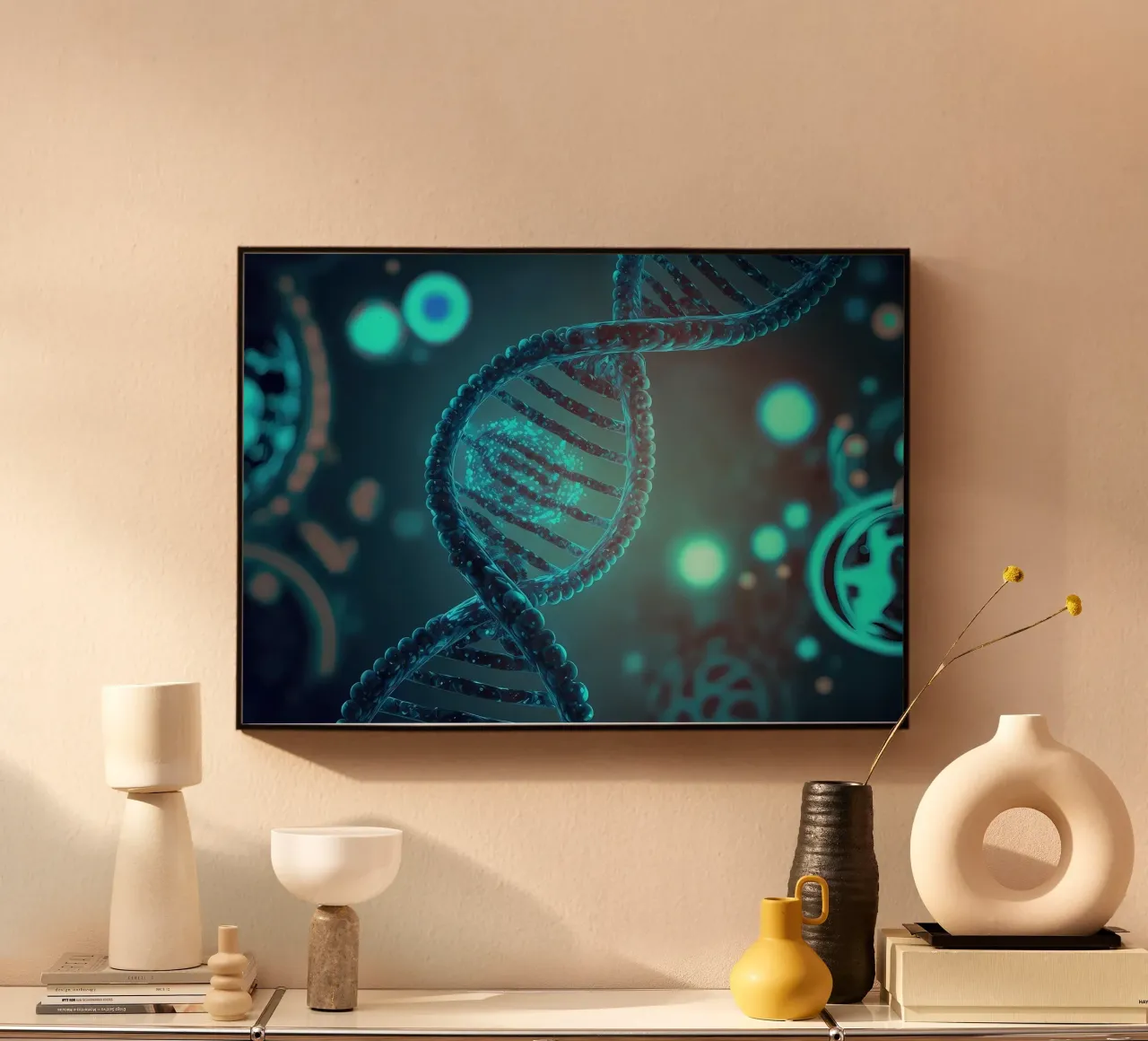 Astrazioni di DNA plexiglass da Delaplane