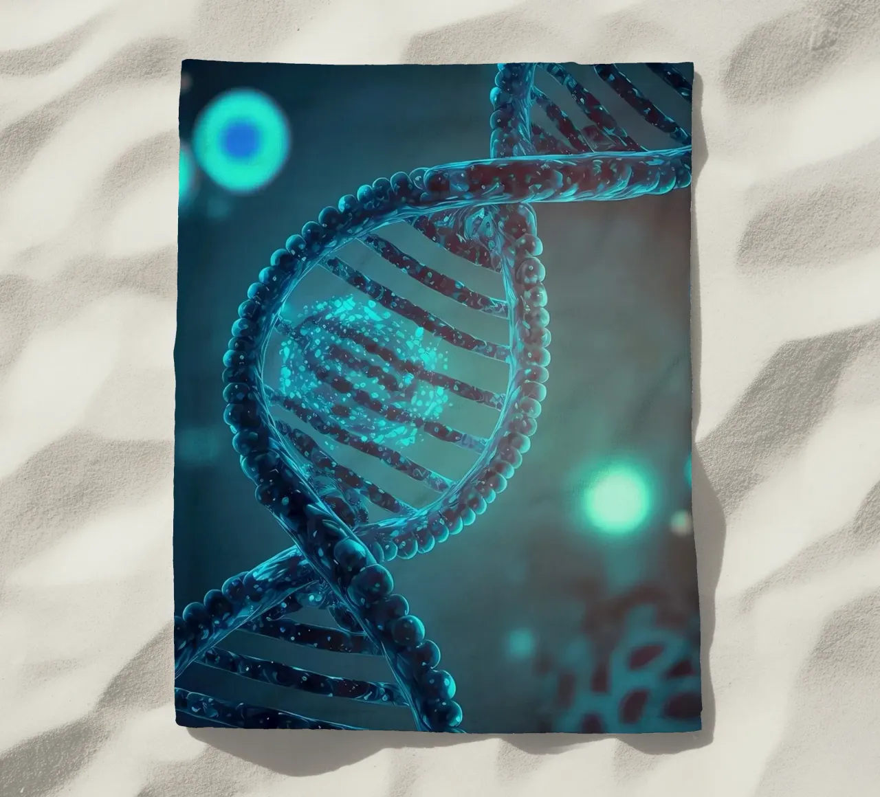 DNA Abstractions beach towel by Delaplane