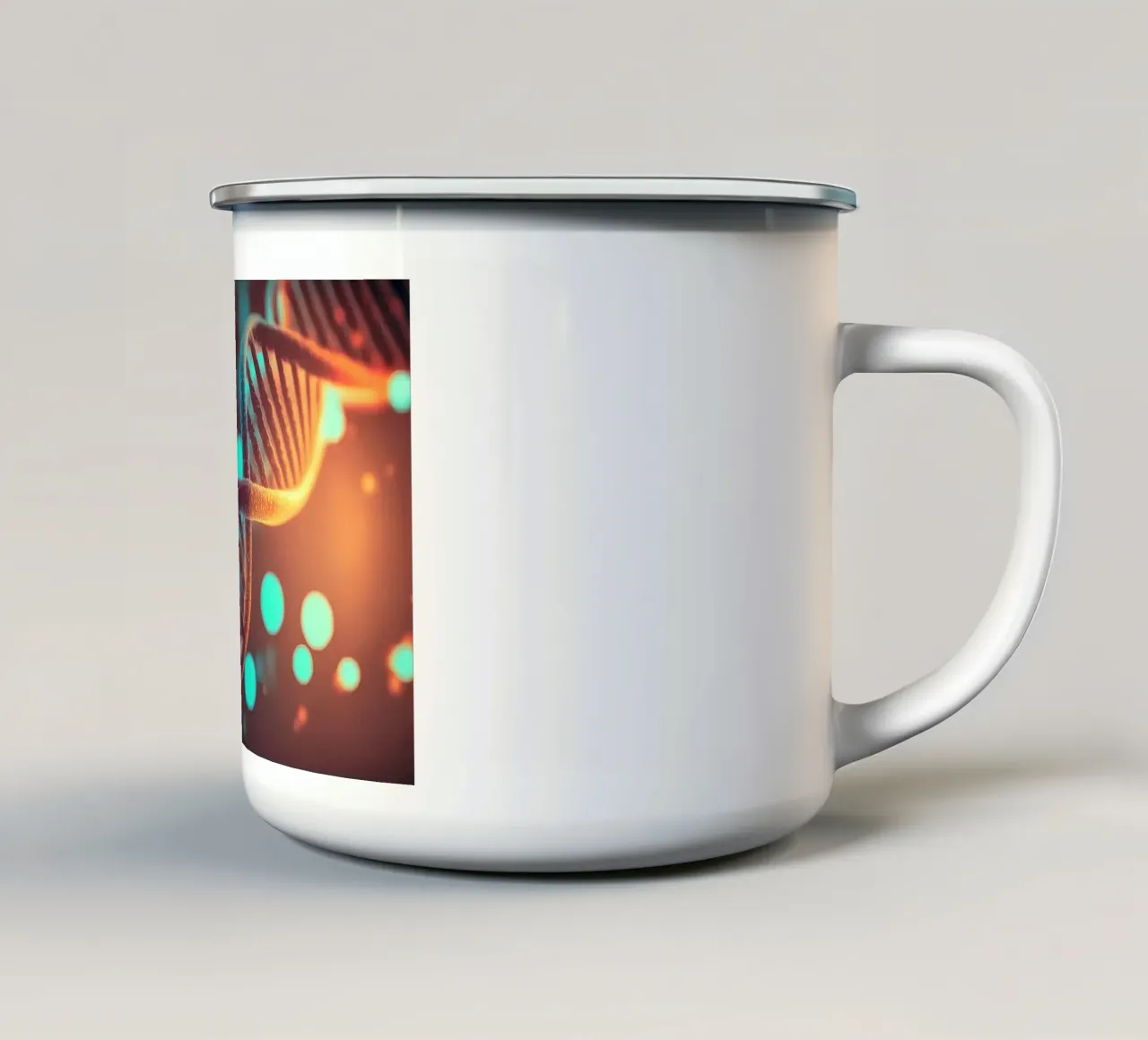 Esplorazioni genetiche tazza in smalto da Delaplane