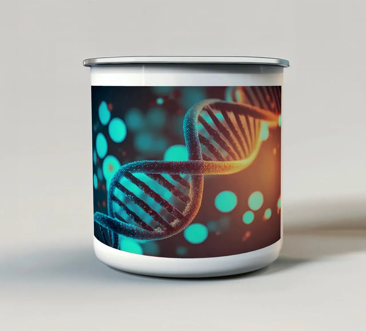 Esplorazioni genetiche tazza in smalto da Delaplane