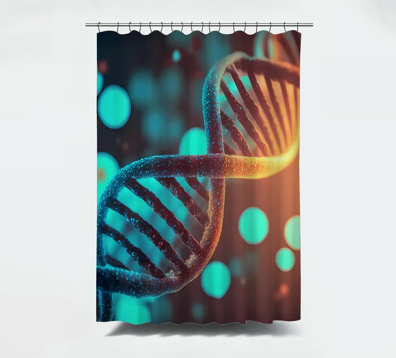 Genetic Explorations shower curtain by Delaplane