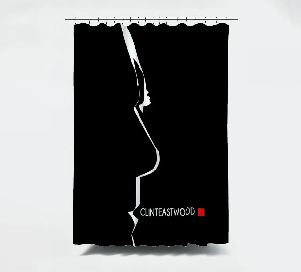 Clint shower curtain by AS Art