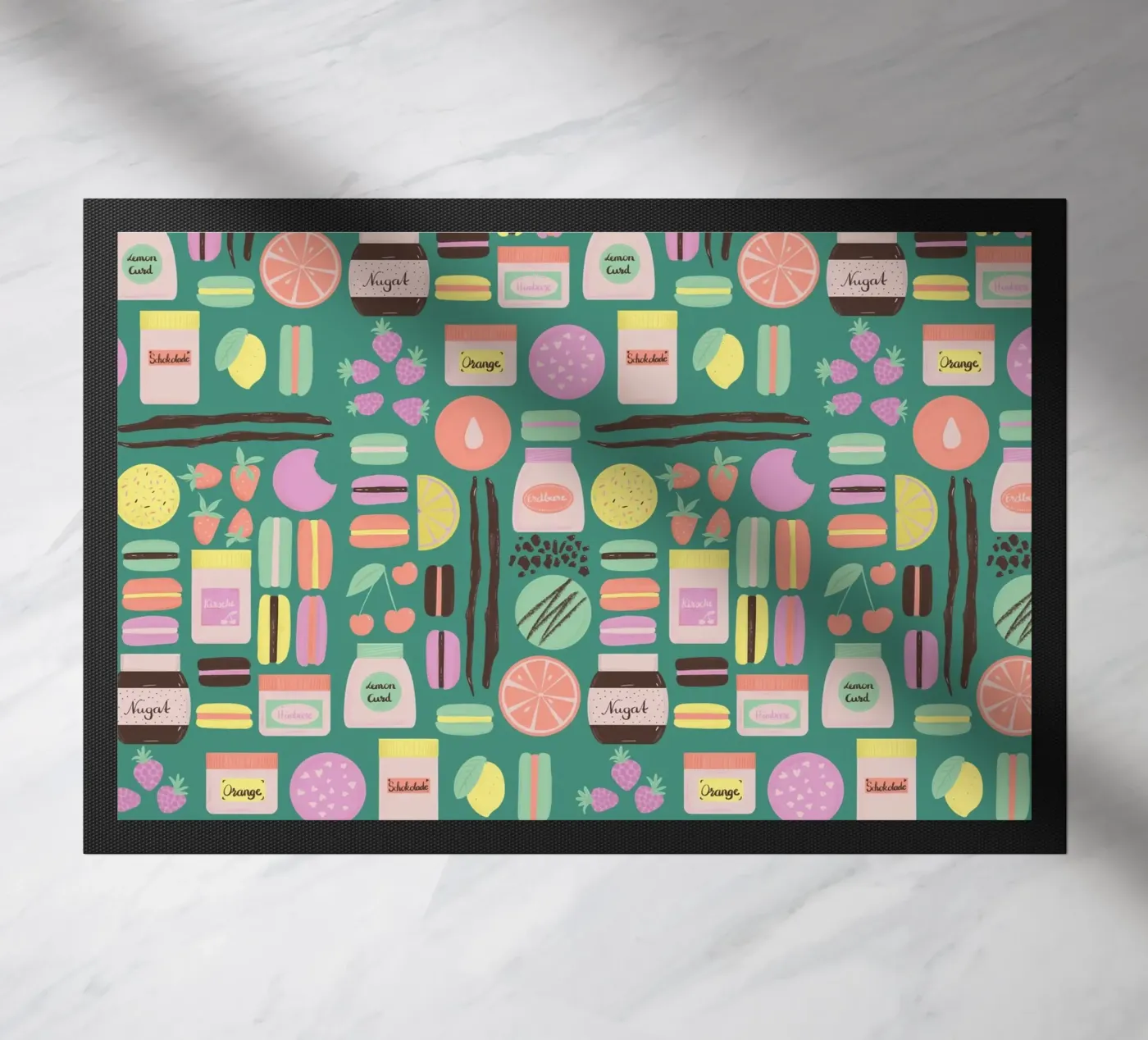 Macarons Fußmatte von nicigabrieldesigns