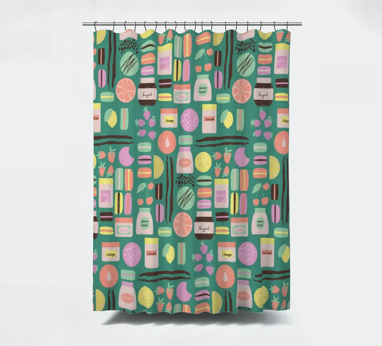 Macarons tenda da doccia da nicigabrieldesigns