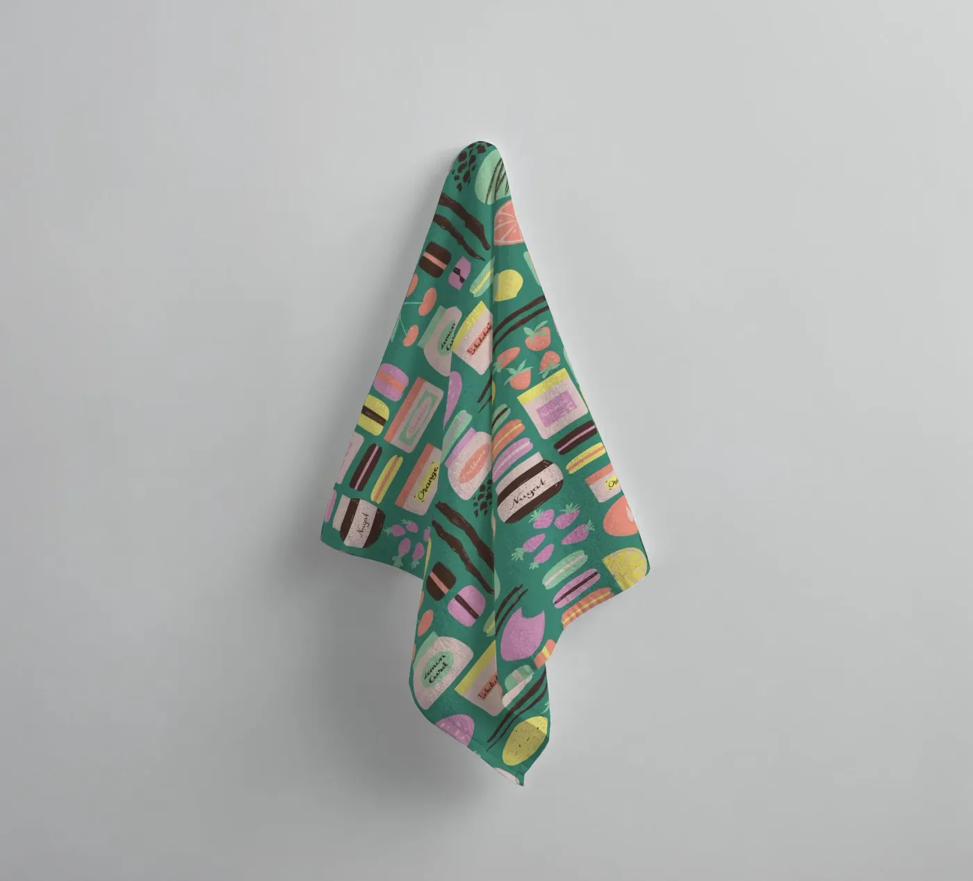 Macarons towel by nicigabrieldesigns