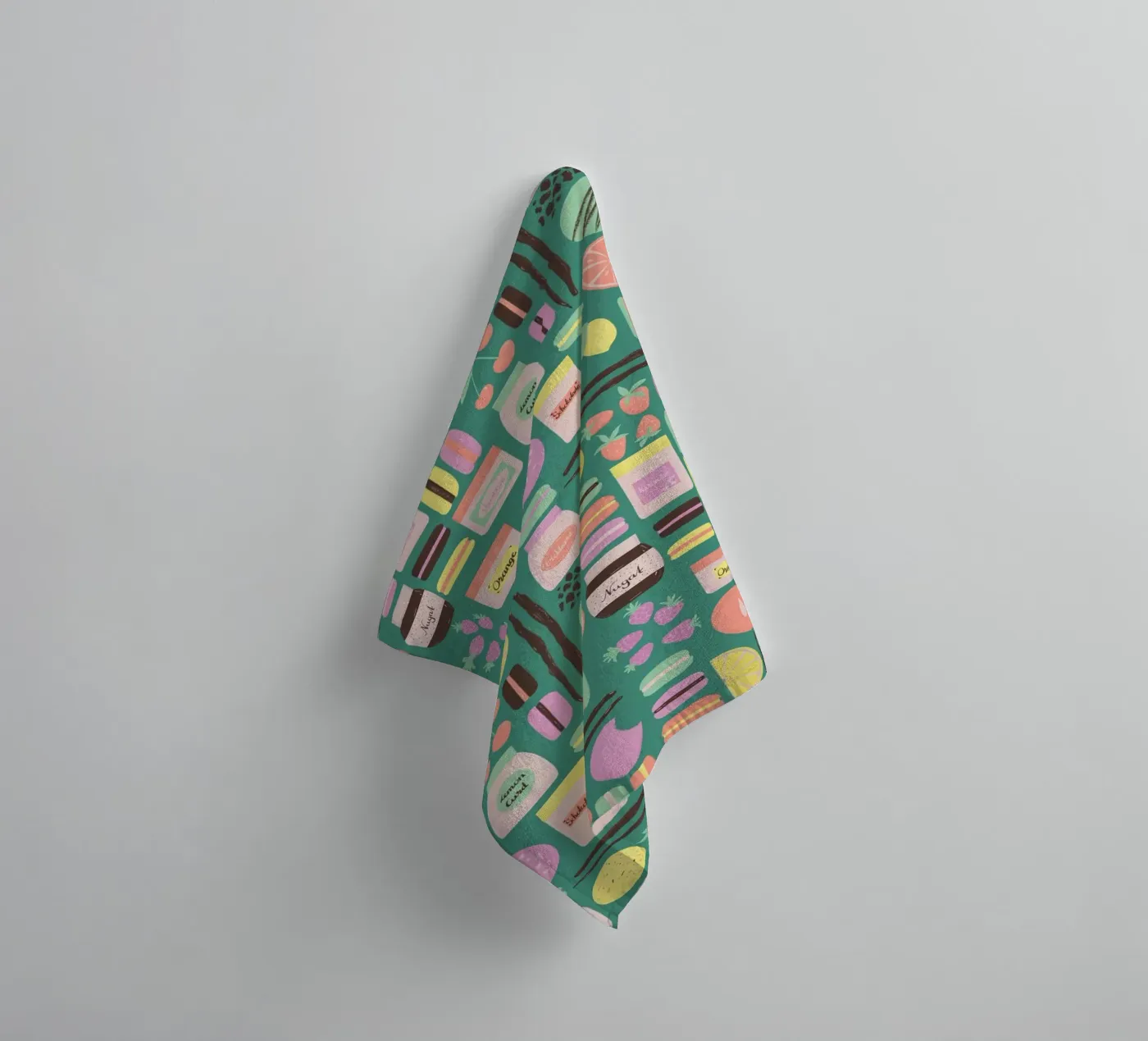 Macarons badhanddoek van nicigabrieldesigns