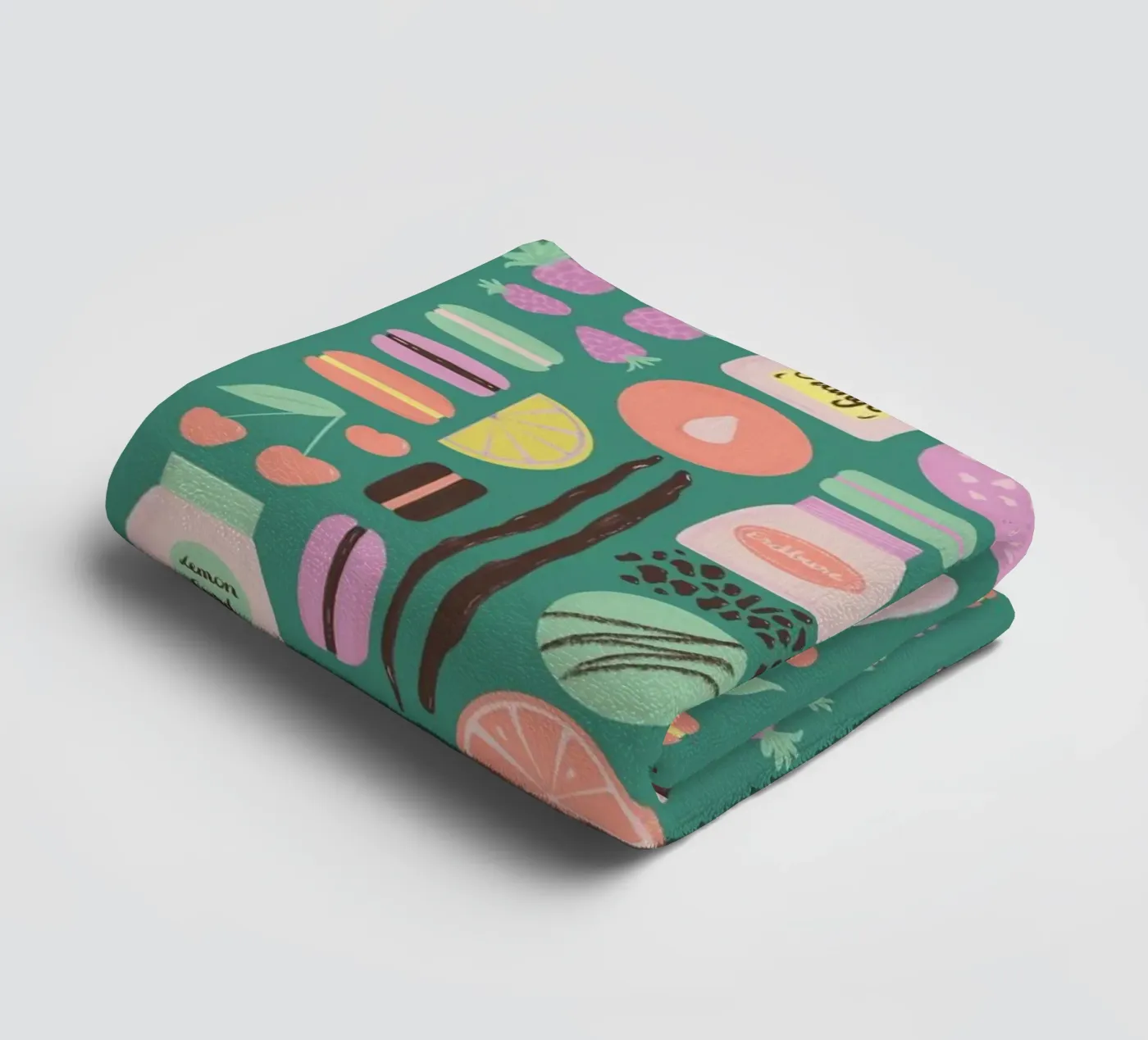 Macarons badhanddoek van nicigabrieldesigns