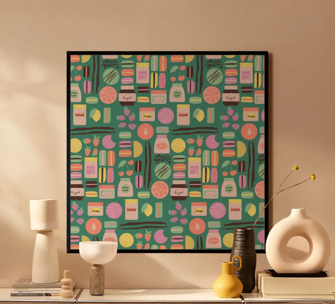 Macarons poster van nicigabrieldesigns