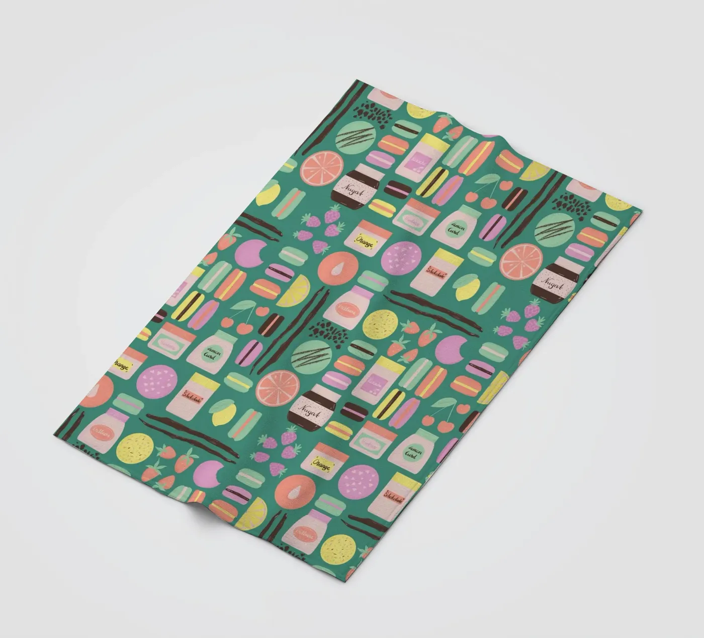 Macarons fleece blanket by nicigabrieldesigns