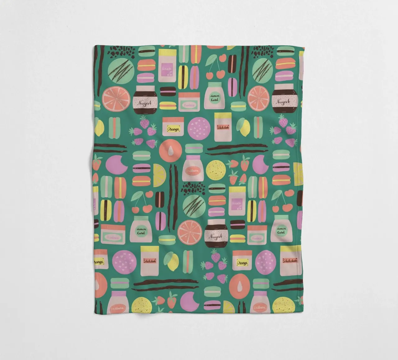 Macarons Fleecedecke von nicigabrieldesigns