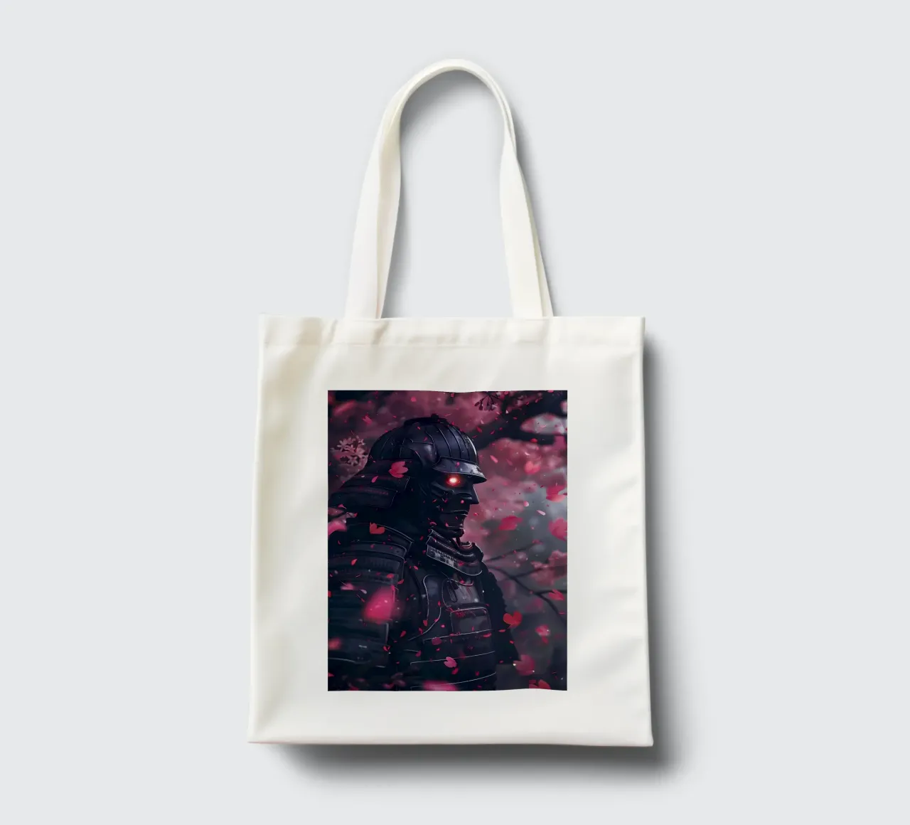 Japanese Samurai Sakura tote bag by Mikesell