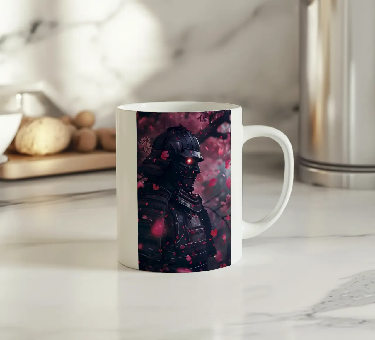 Samurai giapponese Sakura tazza in ceramica da Mikesell