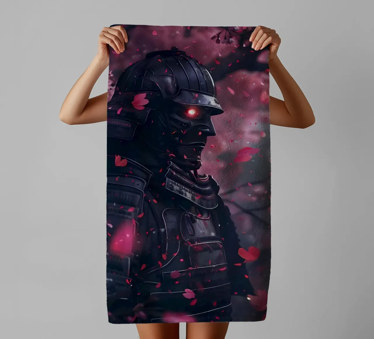 Samurai giapponese Sakura asciugamano da bagno da Mikesell