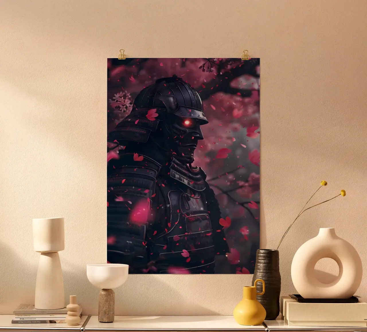 Samurai giapponese Sakura poster da Mikesell
