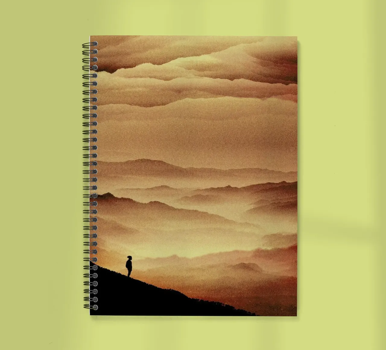 Red Noise Isolation Series spiral notebook by Stoian Hitrov