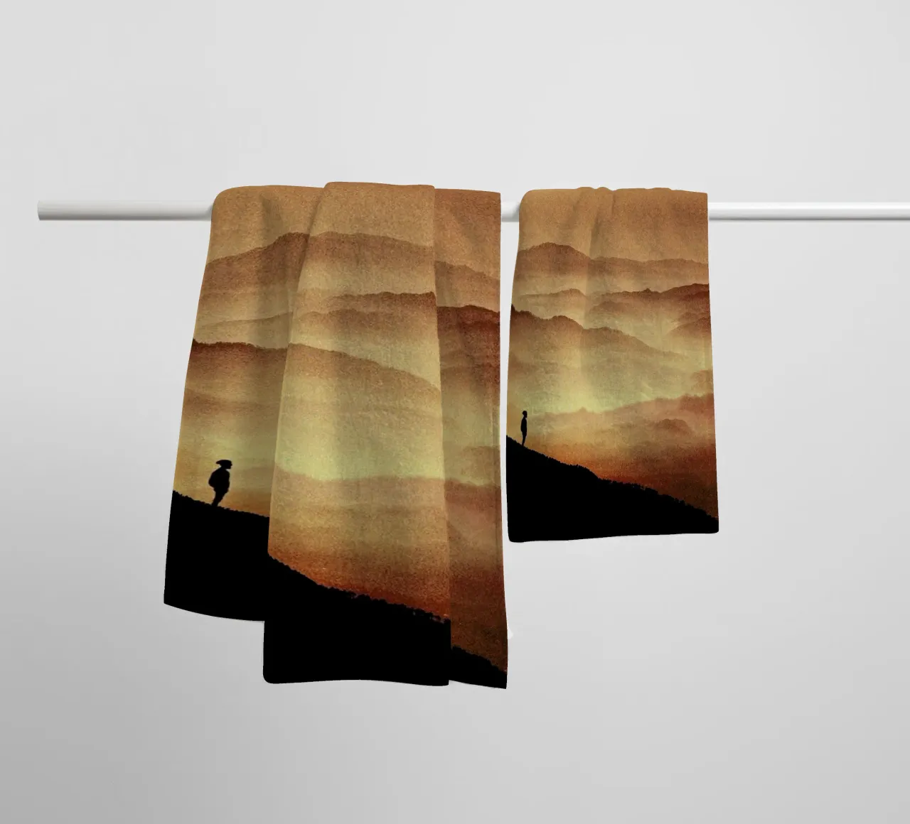 Red Noise Isolation Series towel by Stoian Hitrov