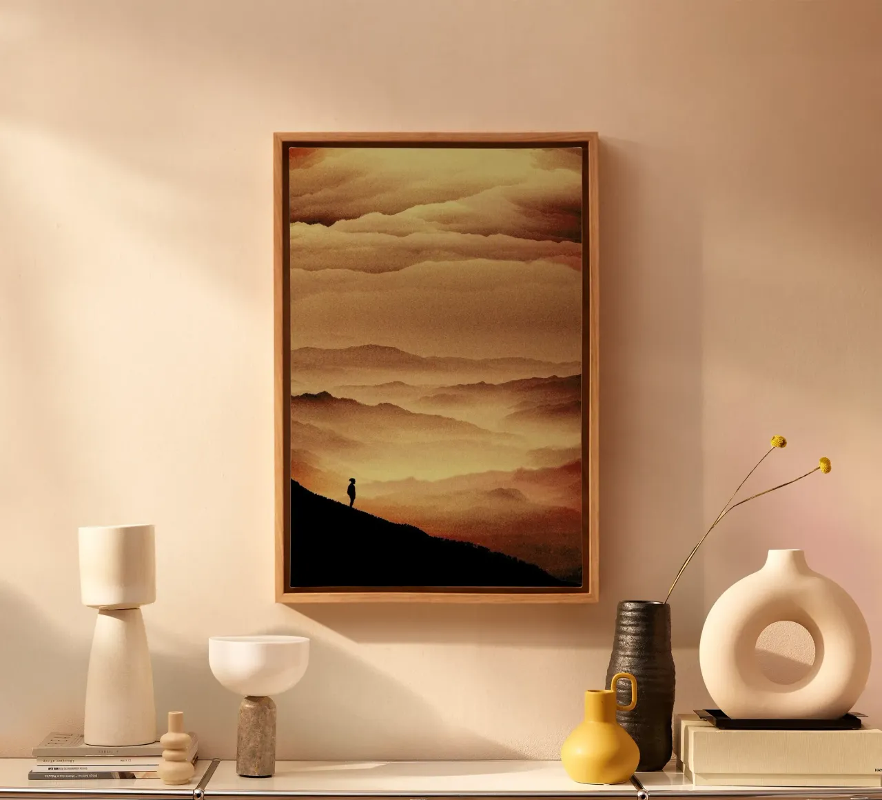 Red Noise Isolation Series canvas by Stoian Hitrov