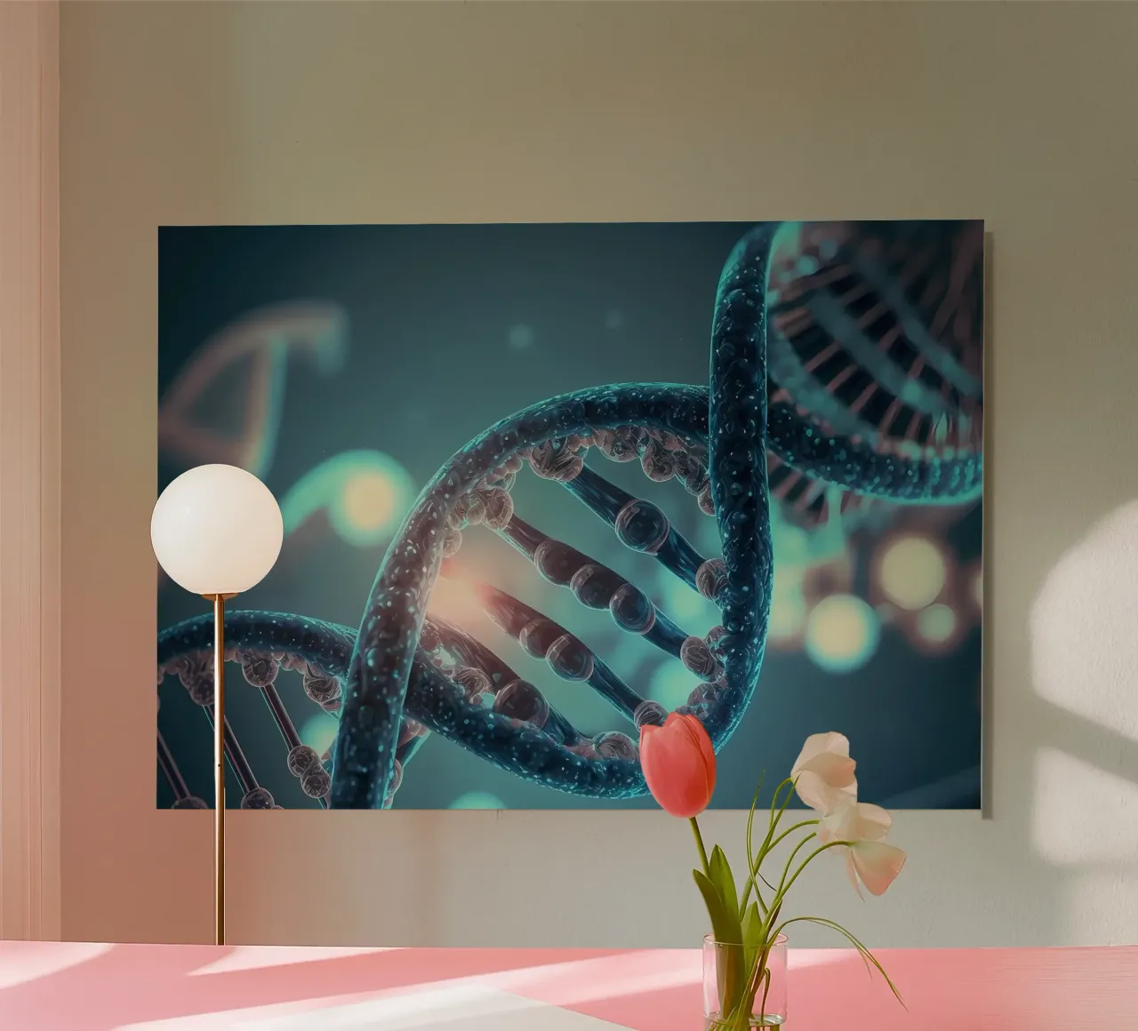Riflessioni sul DNA alluminio dibond da Delaplane