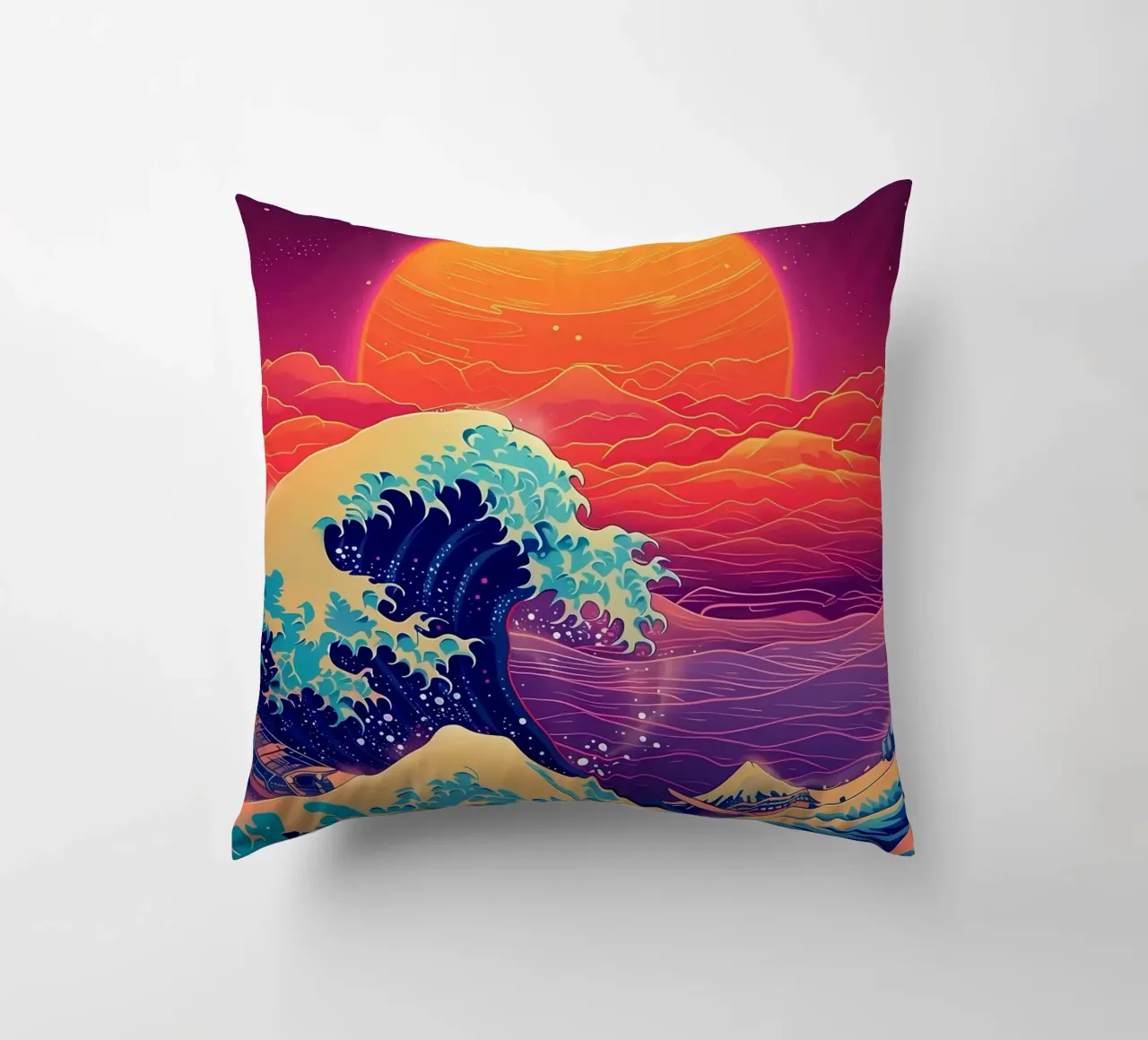 Grande onda retrò cuscino da Mikesell