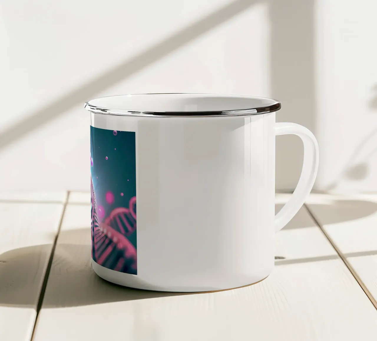 Visioni genetiche tazza in smalto da Delaplane