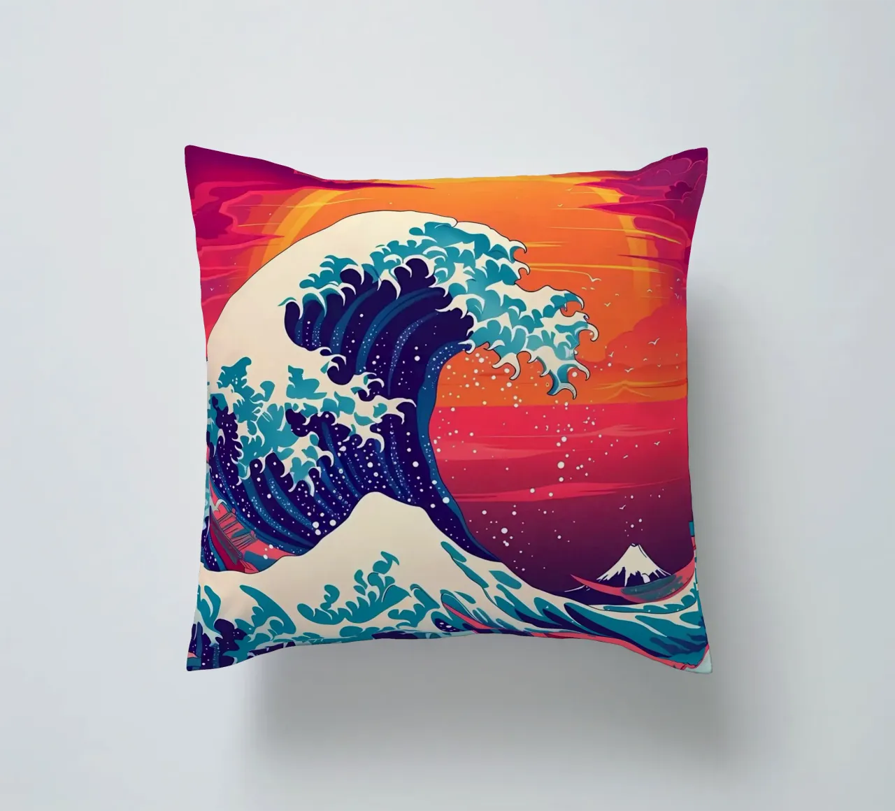 Grande onda retrò cuscino da Mikesell