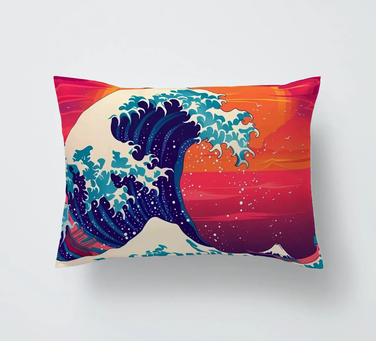 Grande onda retrò cuscino da Mikesell