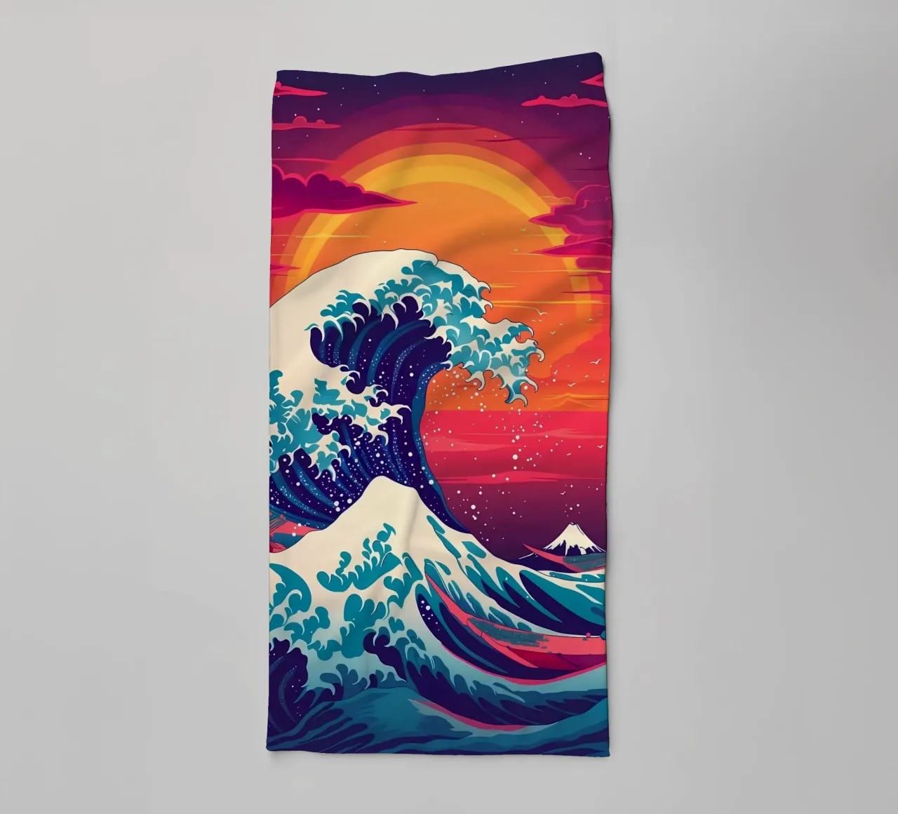Grande onda retrò asciugamano da bagno da Mikesell
