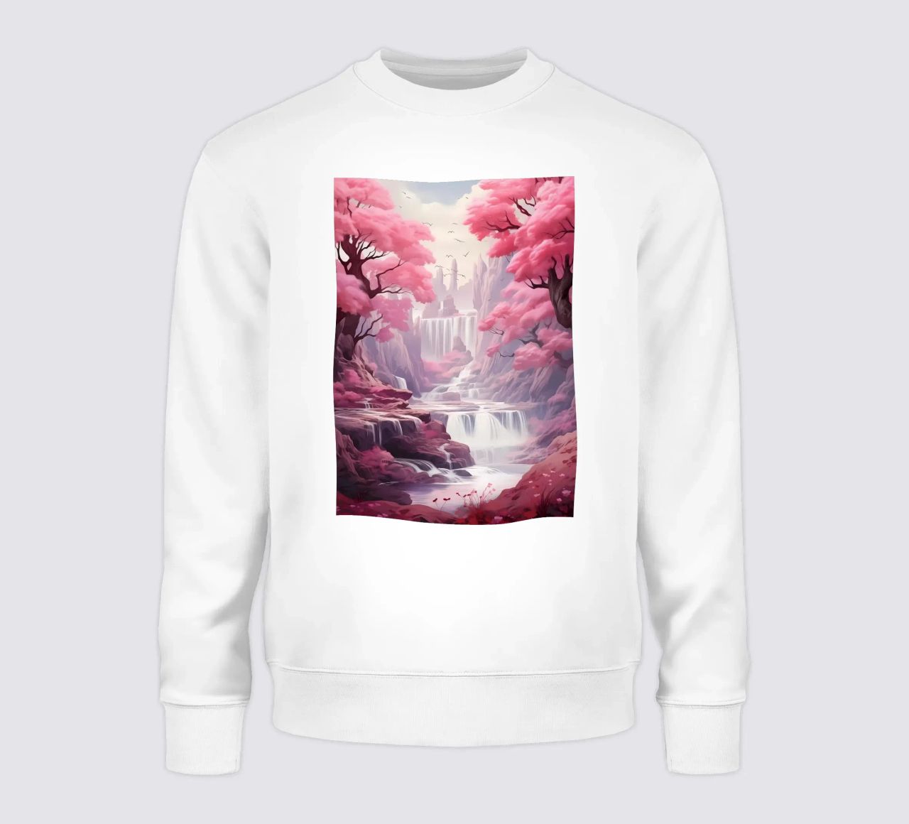 Waterfall Sakura Trees felpa da Mikesell