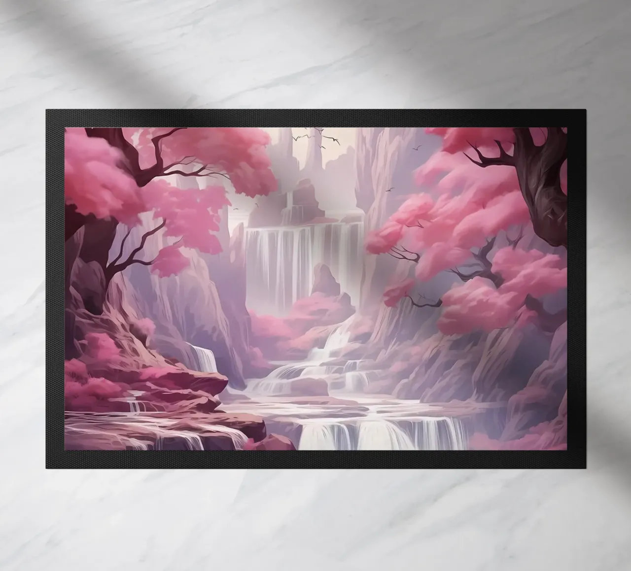 Waterfall Sakura Trees zerbino da Mikesell