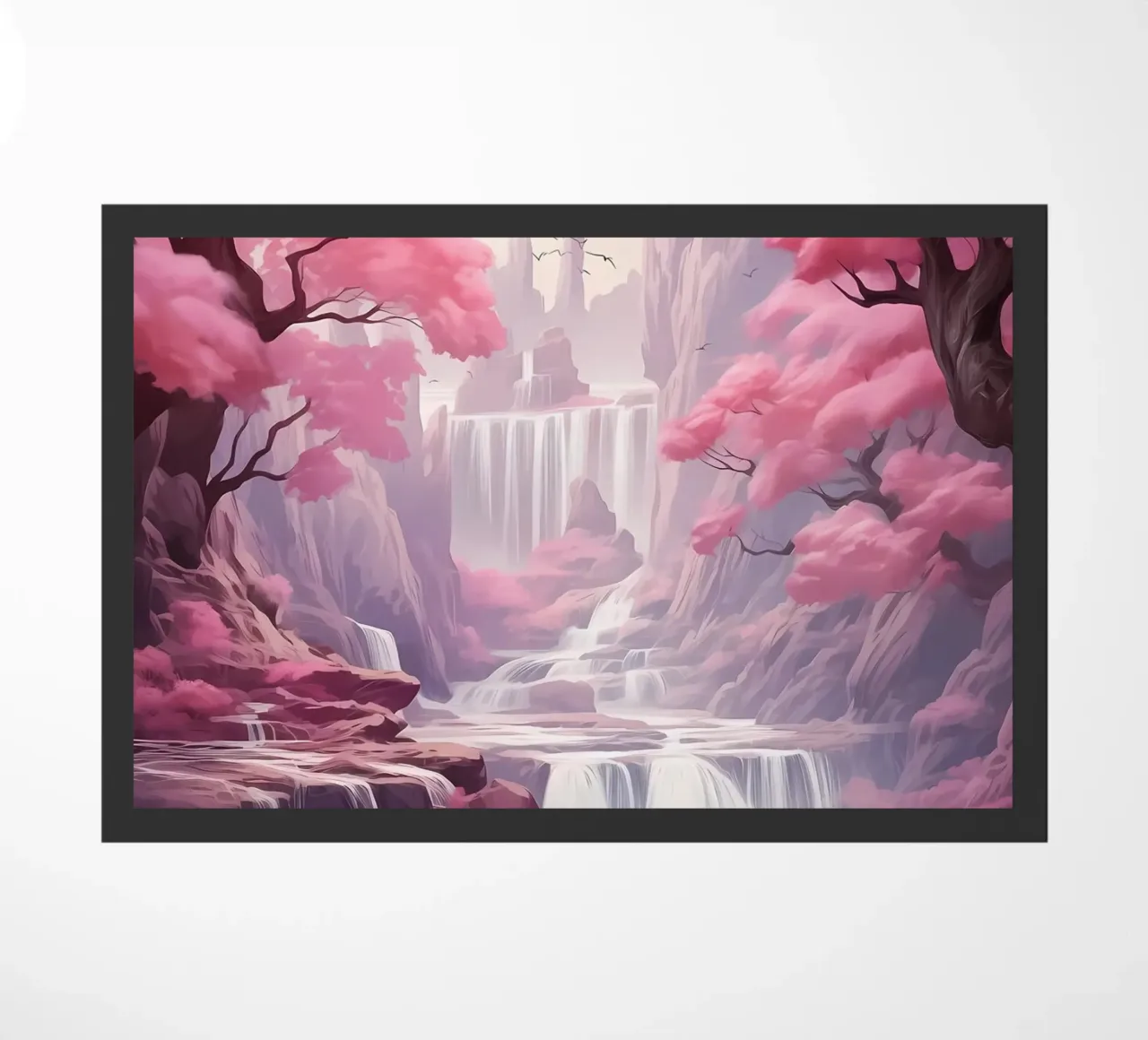 Árboles Sakura en cascada felpudo de Mikesell
