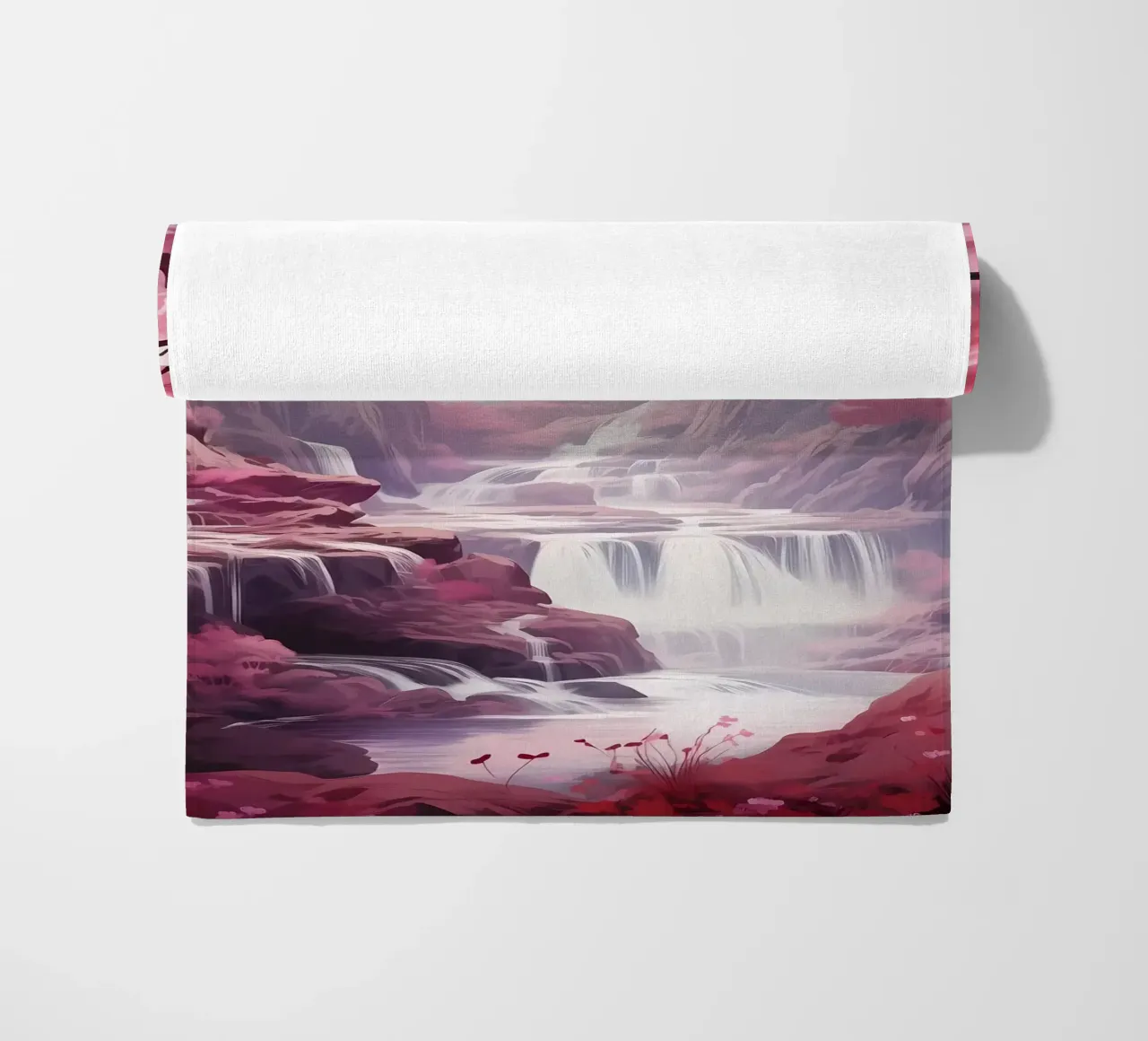 Waterfall Sakura Trees telo mare da Mikesell