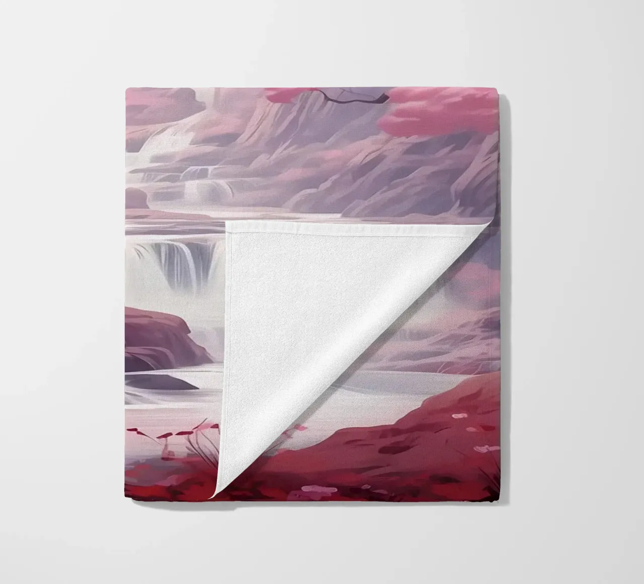 Waterfall Sakura Trees telo mare da Mikesell