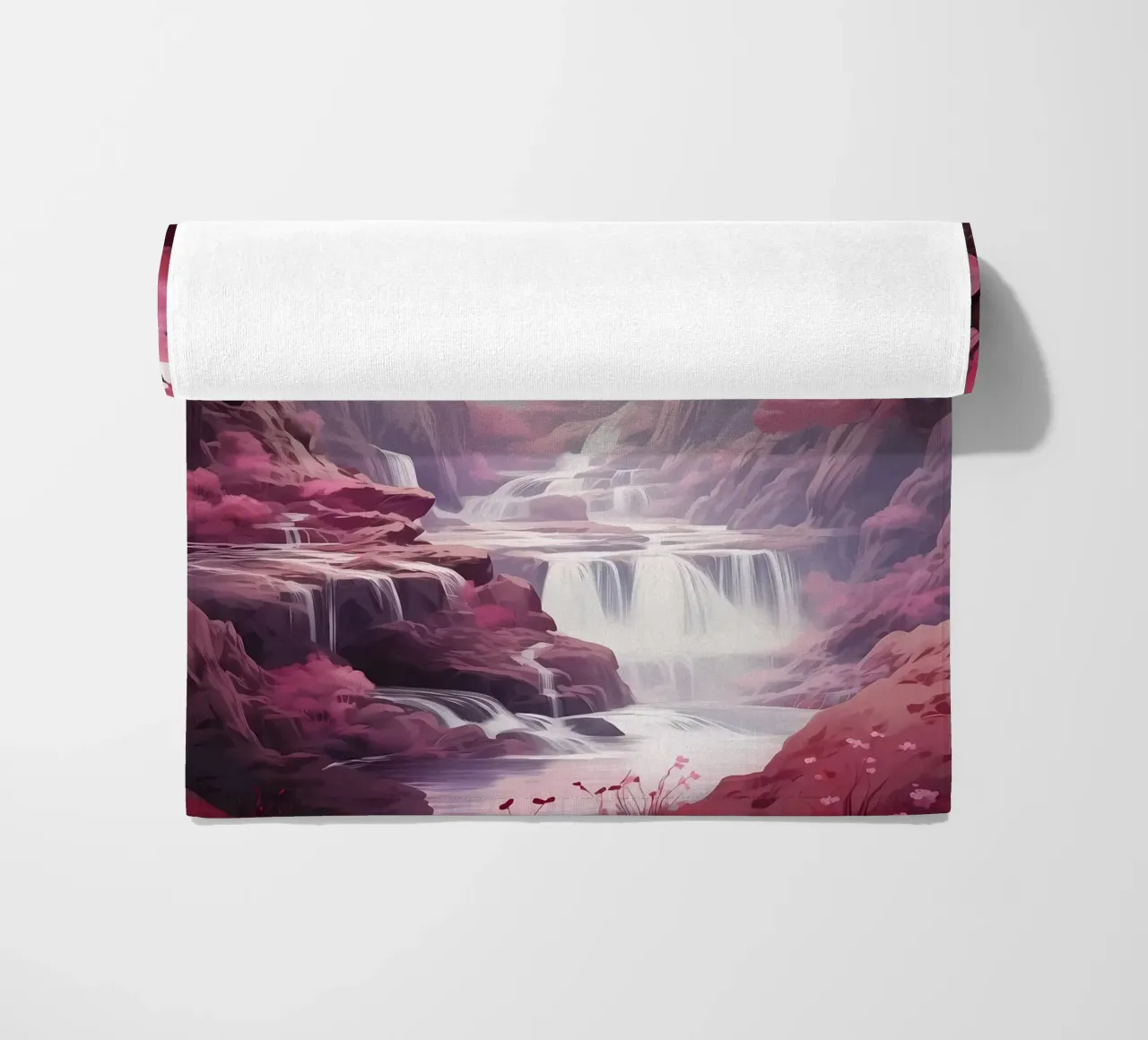 Waterfall Sakura Trees telo mare da Mikesell