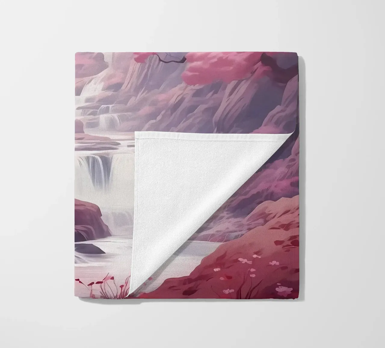 Waterfall Sakura Trees telo mare da Mikesell