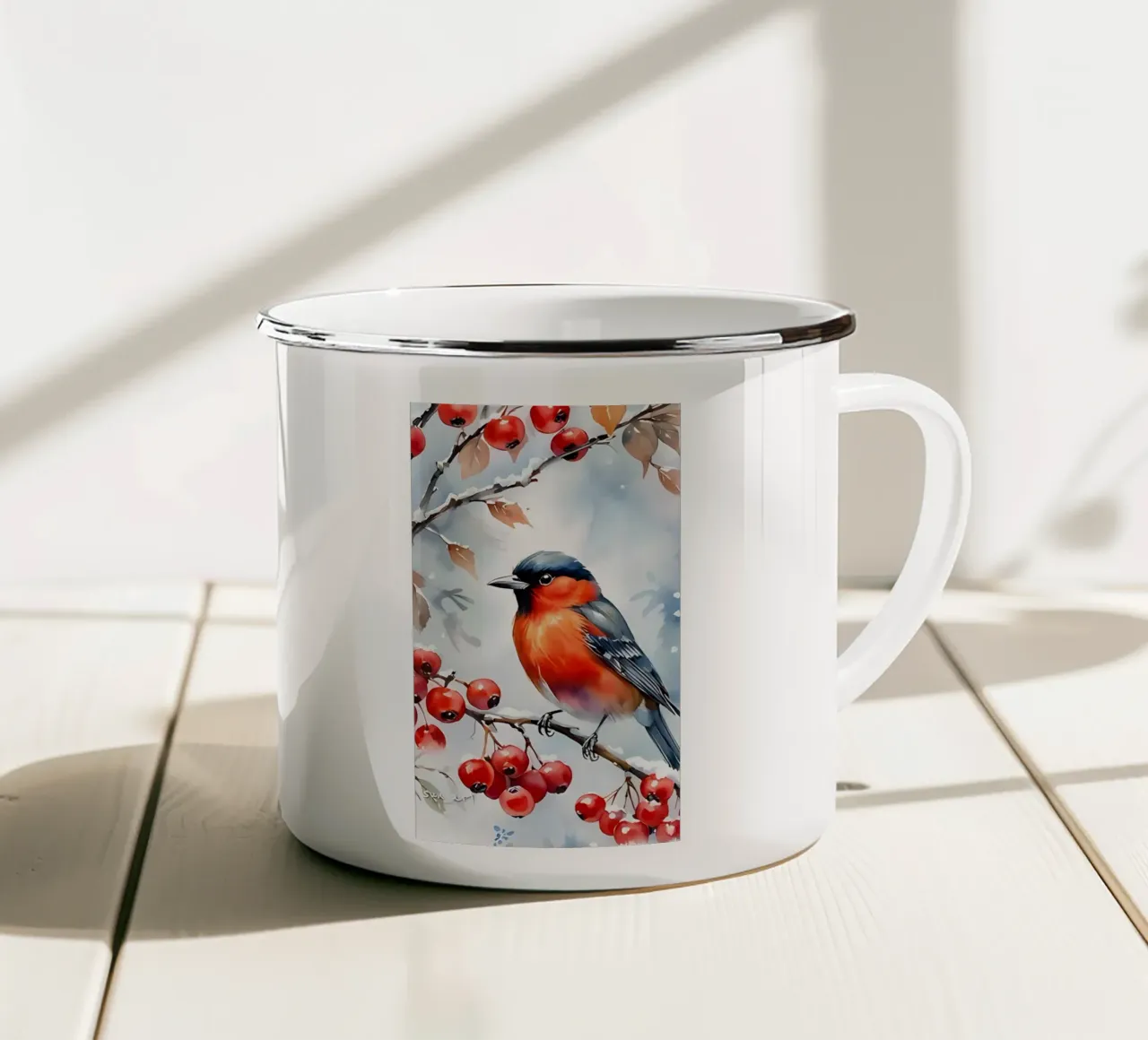 Poster minimalista 51 tazza in smalto da Kadynce