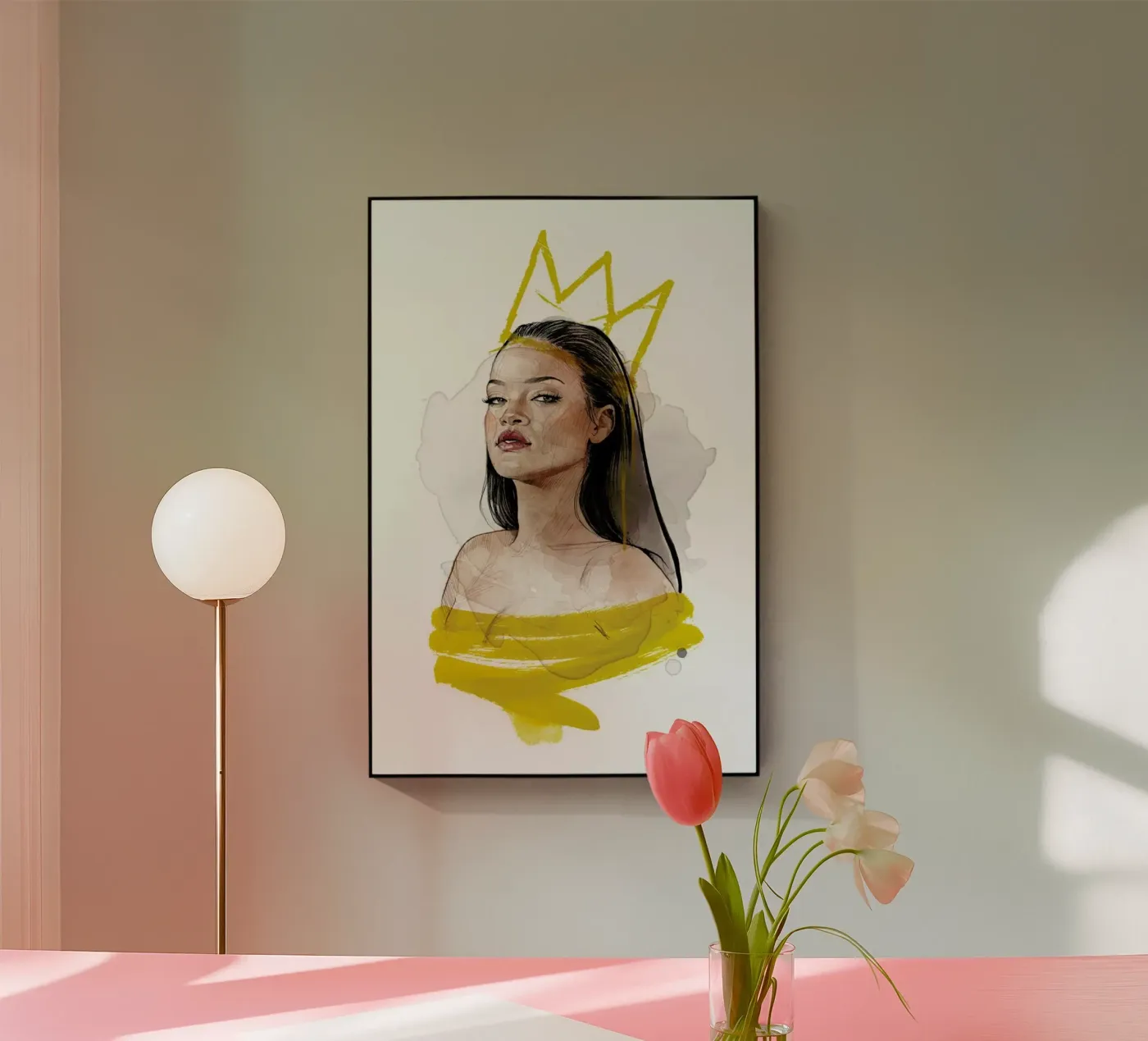 Rihanna acryl van Ina Stanimirova