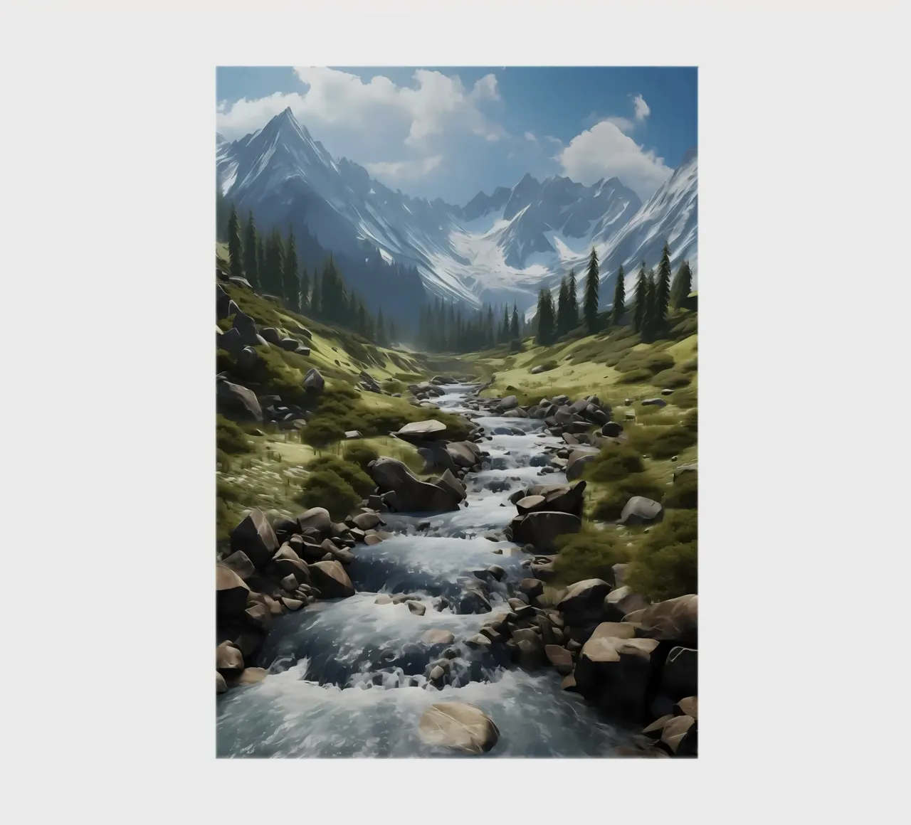 Waterfall in Forest Nature notebook by Mikesell