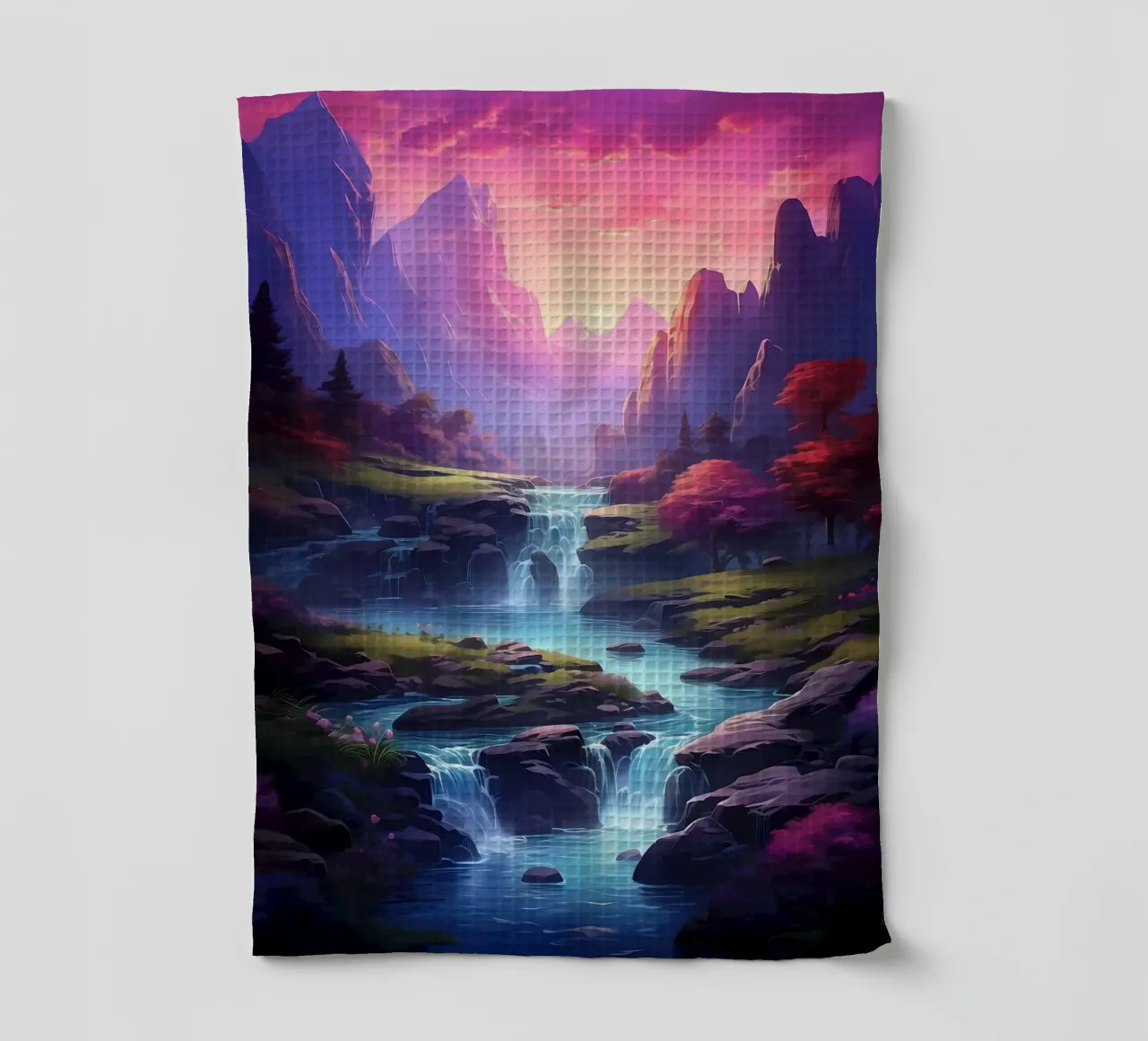 Chute d'eau dans la forêt torchon de Mikesell