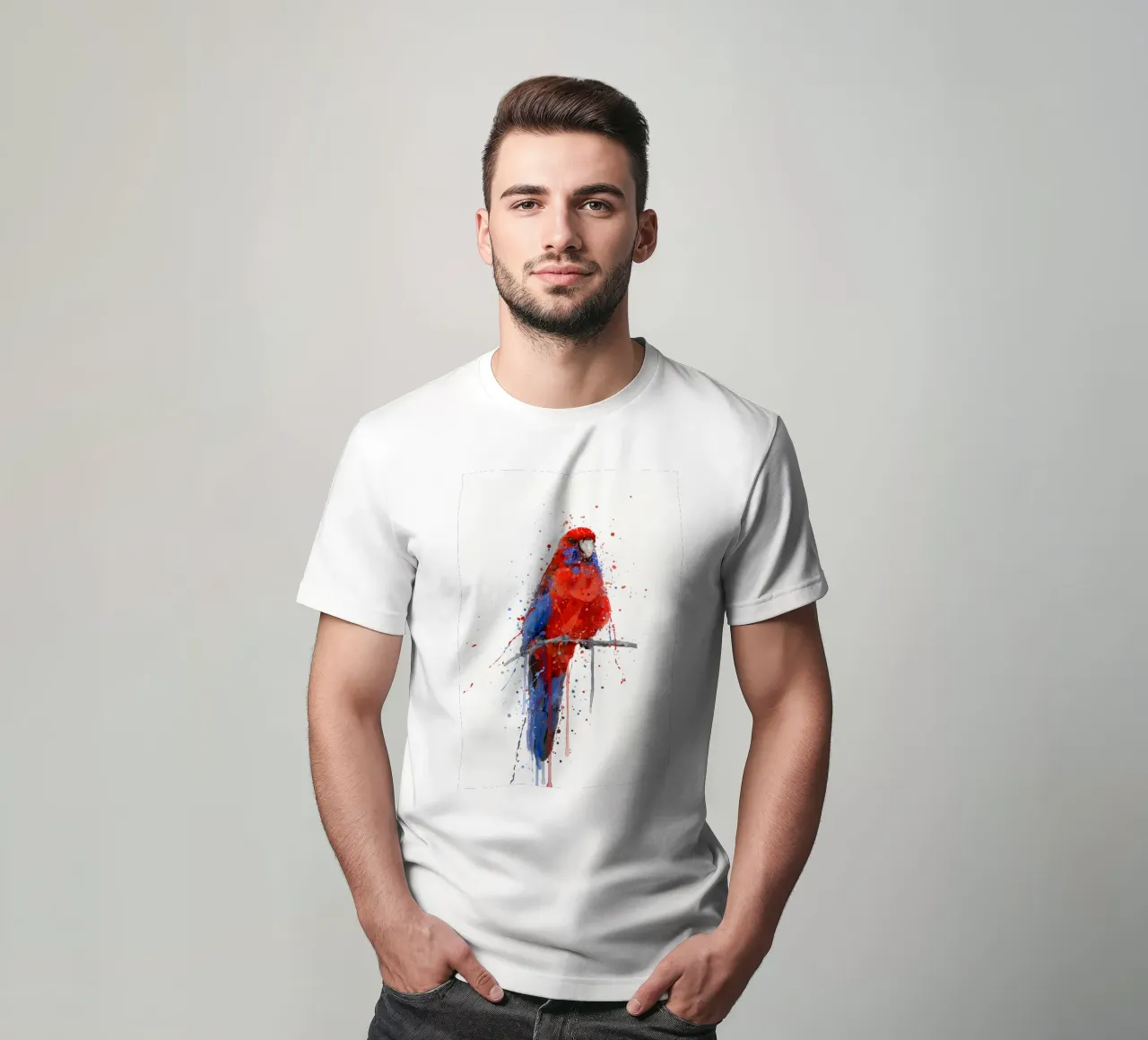 Pappagallo Rosella t-shirt da Allaire