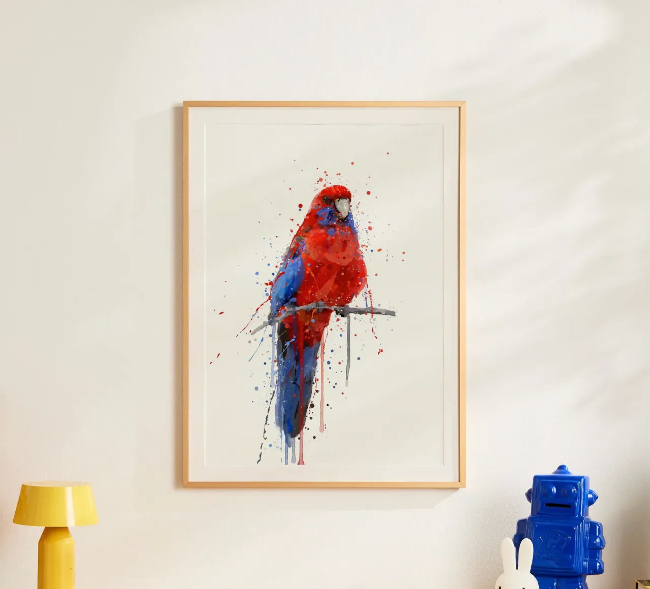 Pappagallo Rosella carta hahnemühle da Allaire