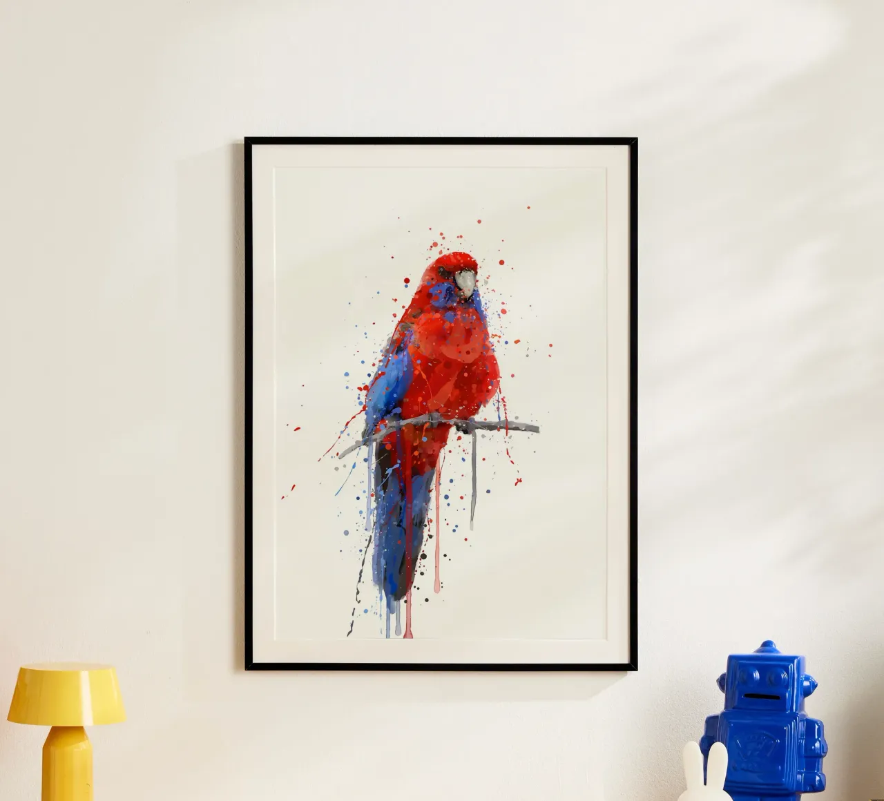 Pappagallo Rosella carta hahnemühle da Allaire