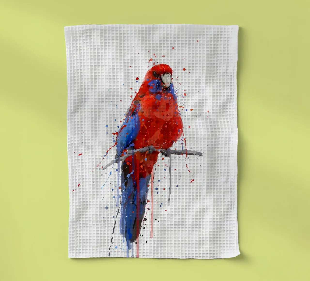 Pappagallo Rosella canovaccio da cucina da Allaire