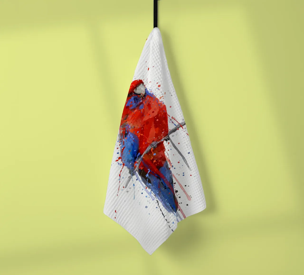 Pappagallo Rosella canovaccio da cucina da Allaire
