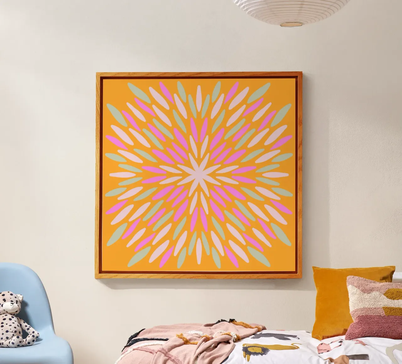 Petal burst - arancio, rosa e menta plexiglass da Wackapacka
