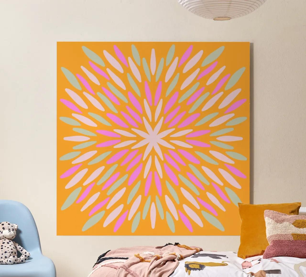 Petal burst - arancio, rosa e menta plexiglass da Wackapacka