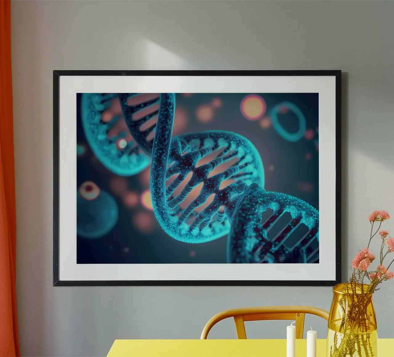 Esplorare le profondità del DNA poster da Delaplane